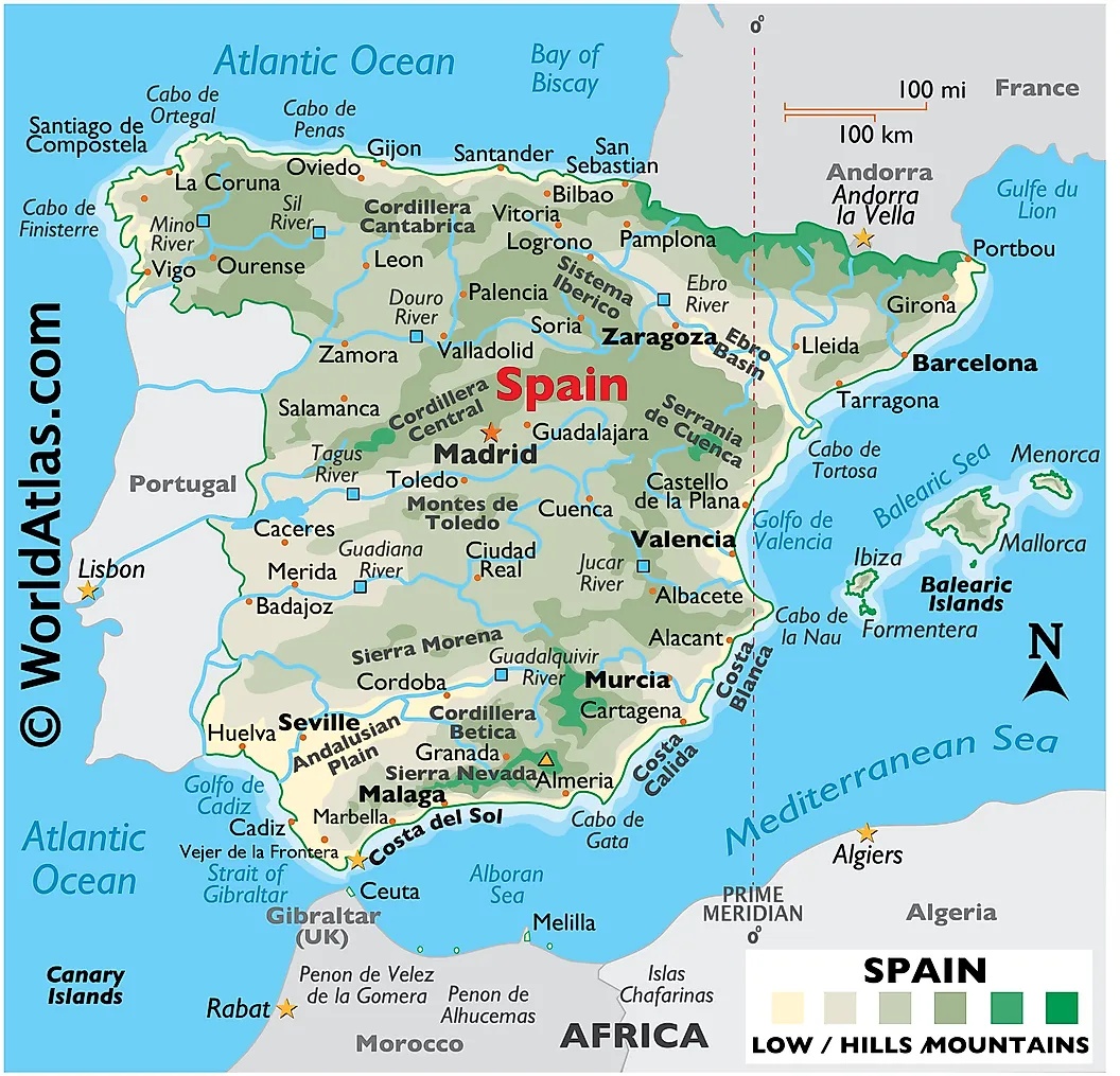 Peta Spanyol